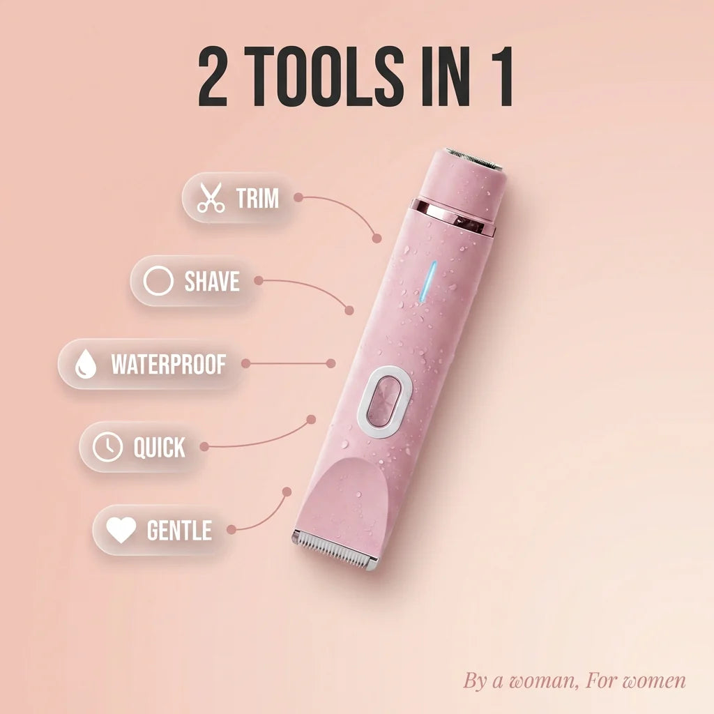 MoveWithEase 2-in-1 Pain-Free Deluxe Bikini Trimmer